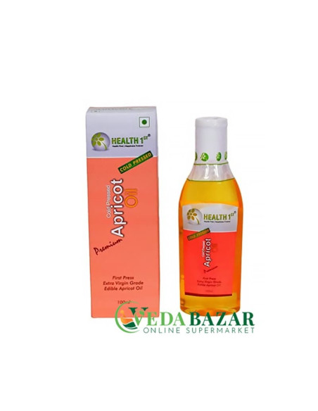 Масло Абрикосовое Холодного Отжима (Cold Pressed Apricot Oil), 100 Мл, Хелтх 1 (Health 1st)
