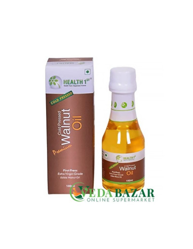 Масло грецкого ореха холодного отжима (Cold pressed Walnut oil), 100 мл, Хилт 1 (Health 1st)