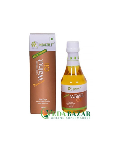 Масло грецкого ореха холодного отжима (Cold pressed Walnut oil), 200 мл, Хилт 1 (Health 1st)