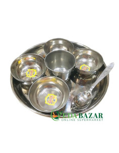 Посуда для предложения пищи, диаметр тарелки 20 см (Dishes for offering food), 370 гр, Индия (India)