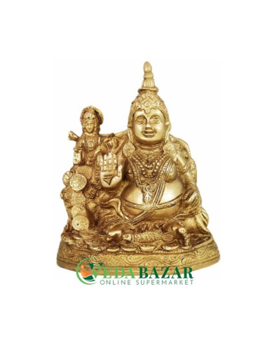 Сувенир статуэтка Лакшми и Кувер (Souvenir figurine Lakshmi and Kuver) 10 см, металл