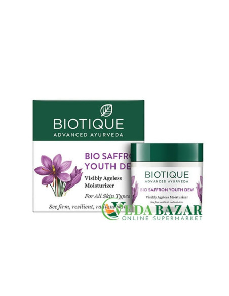Увлажняющий Дневной Крем Био Шафран Юс Дью (Bio Saffron Youth Dew), 50 Мл, Биотик (Biotique)