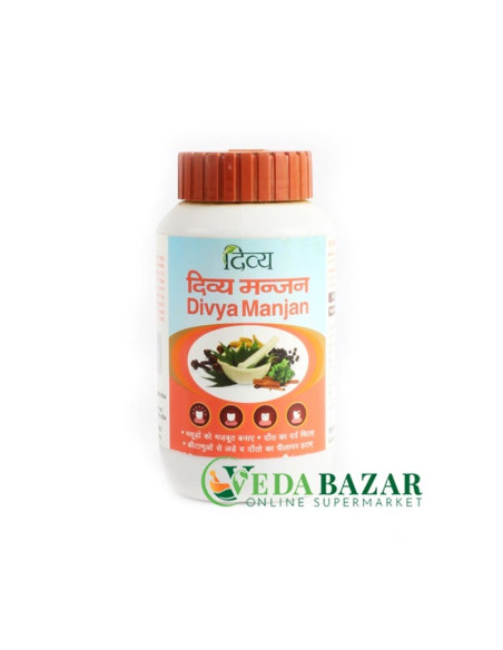 Зубной Порошок Дивья Манджан (Divya Manjan), 100 Гр, Патанджали (Patanjali)