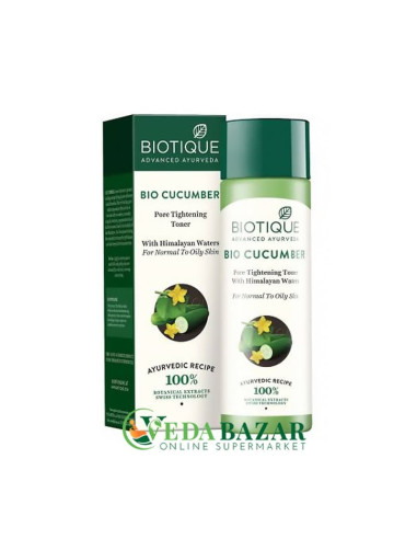 Очищающий Био Огуречный Тоник (Bio Cucumber Toner), 120 Мл, Биотик (Biotique)