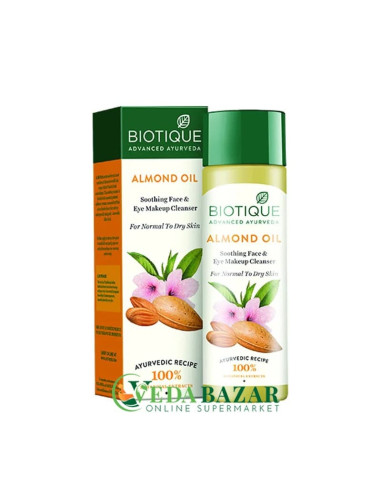 Cредство для Де-макияжа с Миндальным Маслом Био Миндаль (Bio Almond Oil Makeup Cleanser), 120 Мл, Биотик (Biotique)