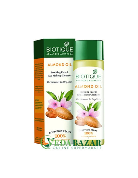 Cредство для Де-макияжа с Миндальным Маслом Био Миндаль (Bio Almond Oil Makeup Cleanser), 120 Мл, Биотик (Biotique)