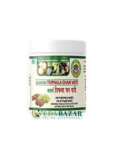 Купить Трифала Гхан Вати (Triphala Ghan Vati), 50 Гр, Адарш (Adarsh)