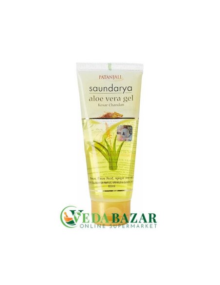 Гель для Глубокого Увлажнения Алоэ Вера Саундарья (Saundarya Aloe Vera Gel), 60Мл, Патанджали (Patanjali)
