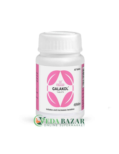 Препарат для Увеличения Лактации Галакол (Galakol), 40 Таб, Чарак (Charak)