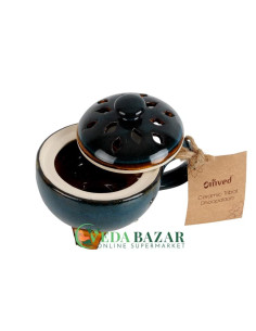 Керамическая Подставка для Благовоний Ручной Работы (Ceramic Incense Dhoop), 420 Гр, Омвед (Omved)