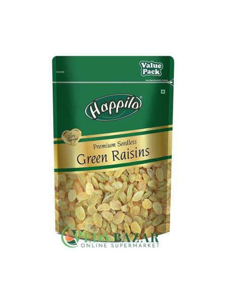 Зеленый Изюм без Косточек (Seedless Green Raisins), 500 Гр, Хаппило (Happilo)