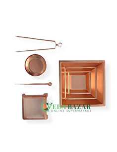 Купить Набор для Ягьи (Copper Hawan Kund), для Пуджа, 400 Гр, Индия 2