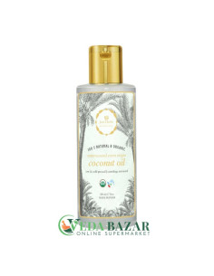 Масло кокосовое (Extra Virgin Coconut Oil), первый холодный отжим, 200 мл, Джаст Хербс (Just Herbs)