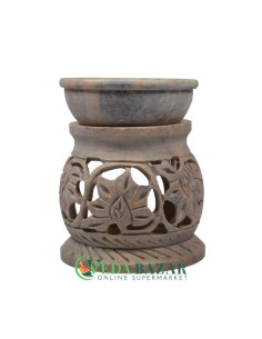 Аромалампа из мыльного камня (Soapstone Oil Diffuser), 10.2х8 см, Индия (India)
