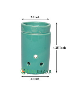 Керамическая Аромалампа (Ceramic Oil Diffuser), 11.4 х 6.4 См, Индия (India) 2