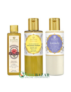 Аюрведический набор против перхоти "Триада", (Ayurvedic Anti Dandruff Kit), Джаст Хербс (Just Herbs)