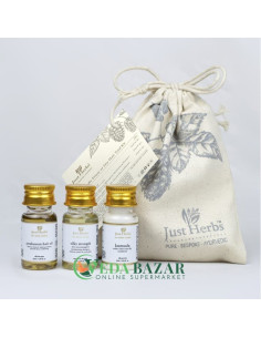 Набор для Сухих и Волнистых Волос "Трио", (Frizzy or Dry Hair Trial), Джаст Хербс (Just Herbs)