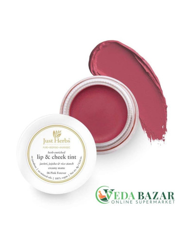 Тинт "Лип энд Чик", (Herb Enriched Lip & Cheek Tint), 4 Гр, Для Губ И Щёк, Джаст Хербс (Just Herbs)
