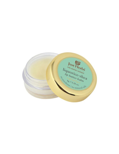 Увлажняющий Бальзам для Губ "Лакрица Ши" (Lip balm "Liquorice Shea"), 8 Гр, Джаст Хербс (Just Herbs)