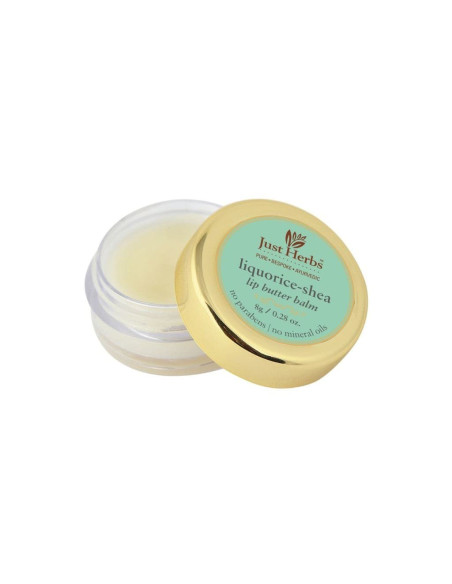 Увлажняющий Бальзам для Губ "Лакрица Ши" (Lip balm "Liquorice Shea"), 8 Гр, Джаст Хербс (Just Herbs)