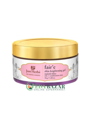 Осветляющий Гель для Лица "Фер Мулети-Кхус" (Face gel "Fair'e Mulethi-Khus"), 50 Гр, Джаст Хербс (Just Herbs)