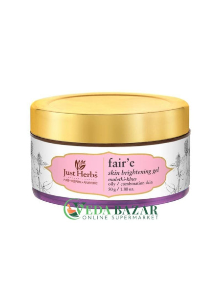 Осветляющий Гель для Лица "Фер Мулети-Кхус" (Face gel "Fair'e Mulethi-Khus"), 50 Гр, Джаст Хербс (Just Herbs)