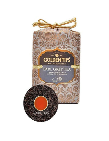 Черный Листовой Чай "Дарджилинг Эрл Грей" (Black tea "Darjeeling Earl Grey"), 200 Гр, Голден Типс (Golden Tips)