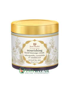 Крем для Массажа Лица "Хербал Норишинг" (Cream "Herbal nourishing nourishing"), 100 Гр, Джаст Хербс (Just Herbs)