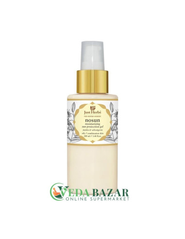 Солнцезащитный Гель "Nosun" (Moisturizing gel "Nosun"), С Экстрактом Жожоба И Пырея, 100 Мл, Джаст Хербс (Just Herbs)