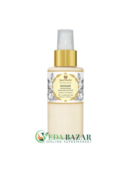 Солнцезащитный Гель "Nosun" (Moisturizing gel "Nosun"), С Экстрактом Жожоба И Пырея, 100 Мл, Джаст Хербс (Just Herbs)