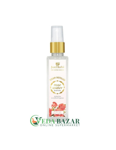 Спрей Для Лица "Rose water" (Facial spray "Rose water"), Увлажняющий, 100 Мл, Джаст Хербс (Just Herbs)