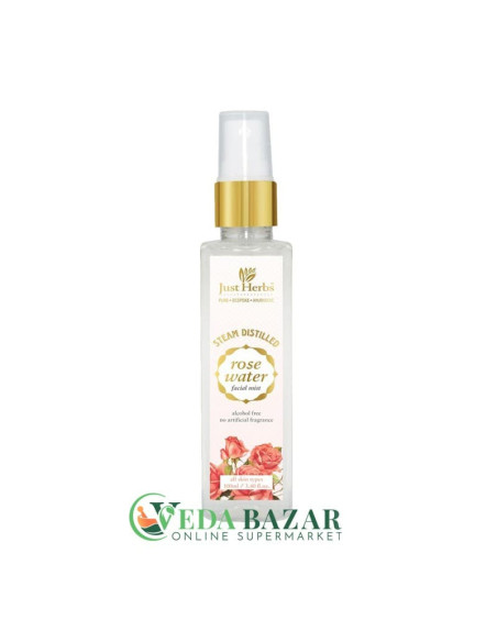 Спрей Для Лица "Rose water" (Facial spray "Rose water"), Увлажняющий, 100 Мл, Джаст Хербс (Just Herbs)