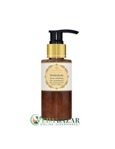Очищающий Гель для Лица "Лайвликлин" (Cleansing gel "Livelyclean"), 100 Мл, Джаст Хербс (Just Herbs)