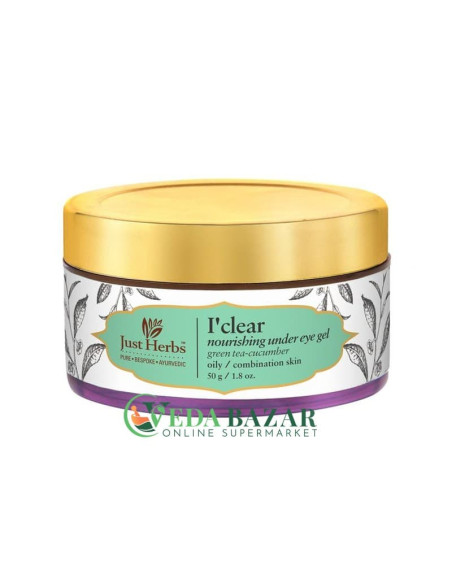 Гель для Век от Морщин "Айклиар" (Under Eye Gel "I'clear"), 50 Гр, Джаст Хербс (Just Herbs)