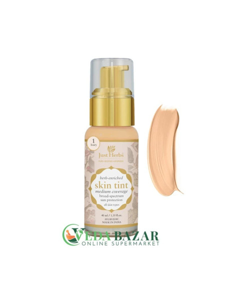 Обогащенный травами тинт для кожи Херб Энричд, (Herb Enriched Skin Tint), 40 мл, Джаст Хербс (Just Herbs)
