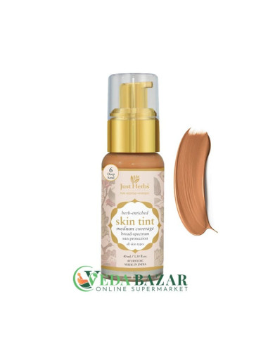 Обогащенный травами тинт для кожи Херб Энричд, (Herb Enriched Skin Tint), 40 мл, Джаст Хербс (Just Herbs)