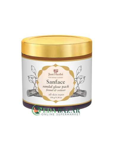 Омолаживающая Маска Для Лица "Санфейс" (Facial Мask "Sanface"), 150 Гр, Джаст Хербс (Just Herbs)