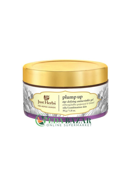 Гель Против Морщин "Пламп Ап" (Anti-Wrinkle Gel "Plump Up"), 50 Гр, Джаст Хербс (Just Herbs)