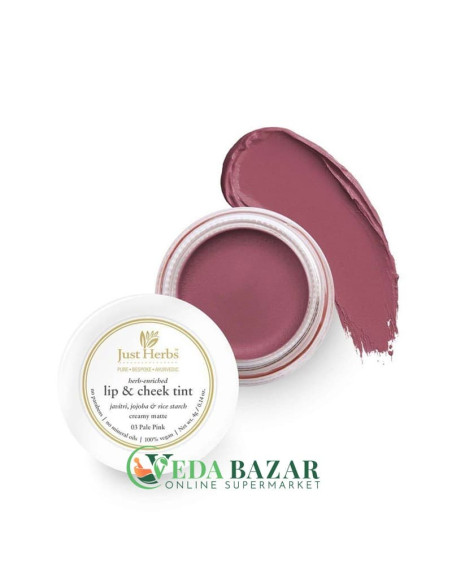 Тинт "Lip & Cheek" (Herb Enriched Lip & Cheek Tint), 4 Гр, Для Губ И Щек, Джаст Хербс (Just Herbs)