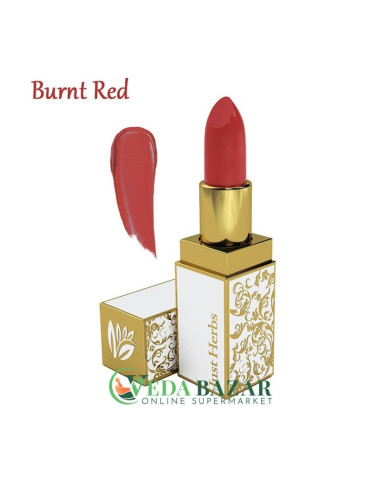 Аюрведическая Помада Херб Энричд (Herb Enriched Ayurvedic Lipstick), 4 гр, Джаст Хербс (Just Herbs)
