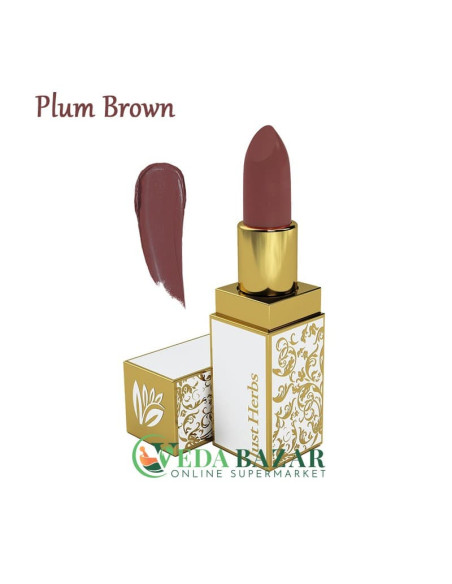 Аюрведическая Помада Херб Энричд (Herb Enriched Ayurvedic Lipstick), 4 гр, Джаст Хербс (Just Herbs)