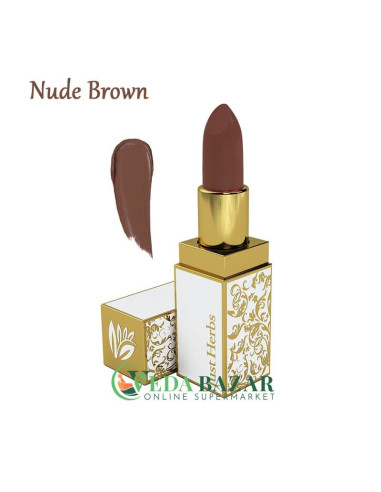 Аюрведическая Помада Херб Энричд (Herb Enriched Ayurvedic Lipstick), 4 гр, Джаст Хербс (Just Herbs)