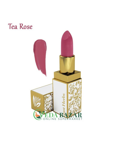 Аюрведическая Помада Херб Энричд (Herb Enriched Ayurvedic Lipstick), 4 гр, Джаст Хербс (Just Herbs)
