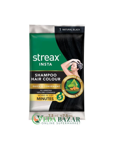 Краска-шампунь Инста (Insta Shampoo Hair Colour), 7,5 Мл, Стракс (Streax)