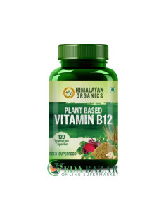 Витамин В12 от Анемии (Vitamin B12), 120 Капсул, Хималаян Органикс (Himalayan Organics)