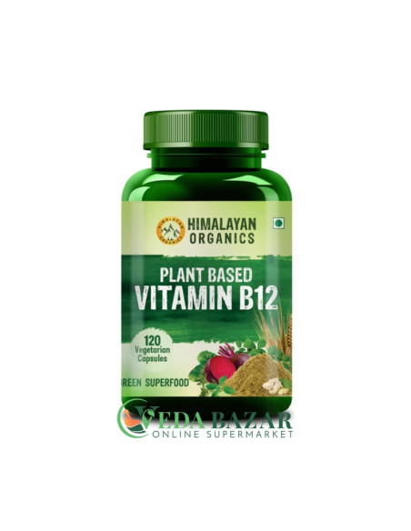 Витамин В12 от Анемии (Vitamin B12), 120 Капсул, Хималаян Органикс (Himalayan Organics)