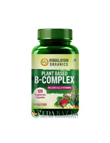 Комплекс Витаминов Группы В, (Organic B-Complex Vitamins), 120 Капсул, Хималаян Органикс (Himalayan Organics)