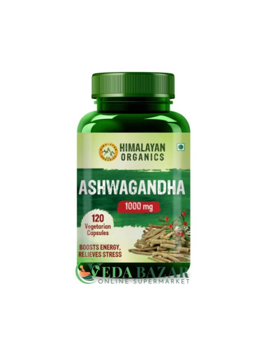 Ашваганда (Ashwagandha), 120 Капсул, Гималайская Органика (Himalayan Organics)