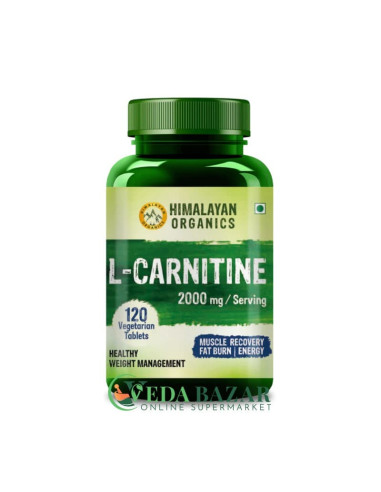 Л-Карнитин (L-Carnitine), Для Мышц, 120 Таблеток, Гималайская Органика (Himalayan Organics)