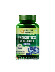 Пробиотики (Probiotics), от Проблем с Пищеварением, 100 Капсул, Хималаян Органикс (Himalayan Organics)